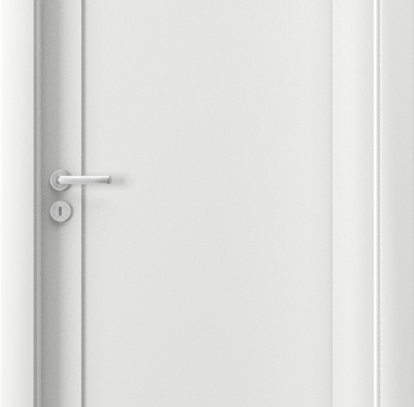 PORTA Verte Home E.0 varčia BE UŽLAIDOS dekor balta spyna WC balta magnetinė vyriai nematomi balti 800 K